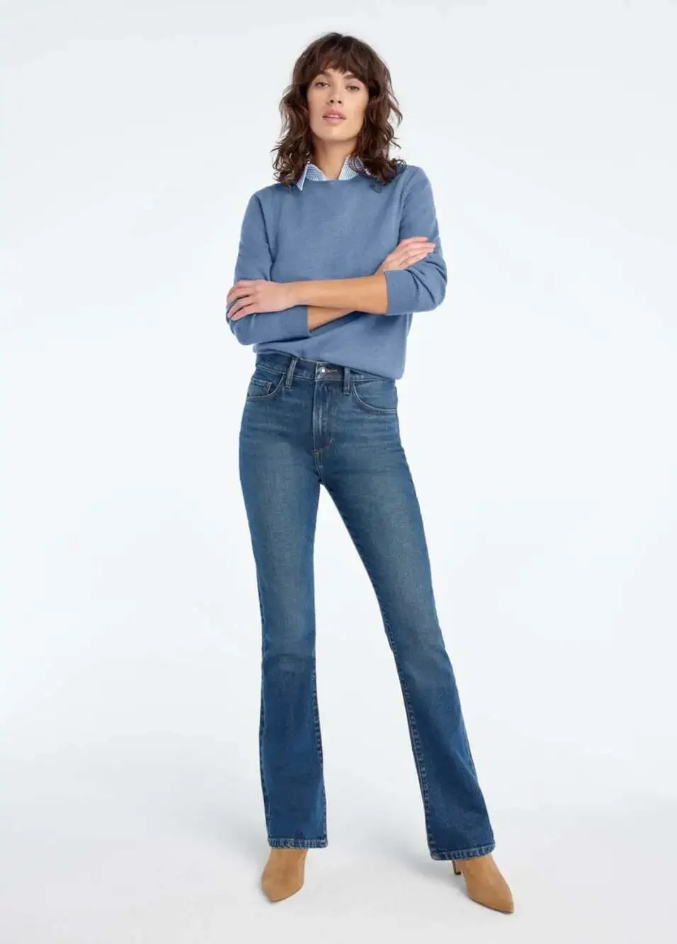 Favorite Daughter Women 32 The Valentina Super High Rise Boot Jean Flagstaff